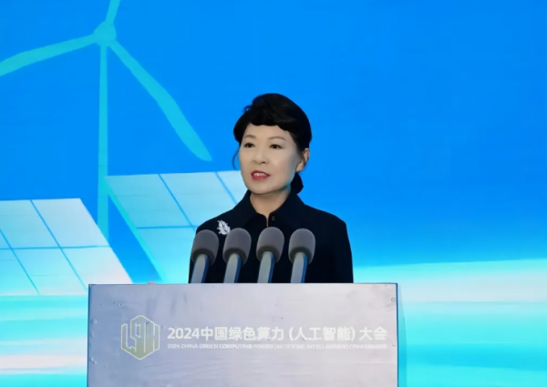 　自治區(qū)黨委副書記、自治區(qū)主席王莉霞致辭。記者 韓卿立 攝