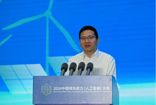 國家數(shù)據(jù)局副局長夏冰致辭。記者 韓卿立 攝